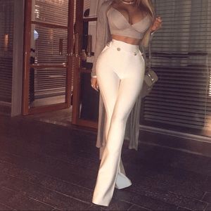 White Bandage Pants Size Small